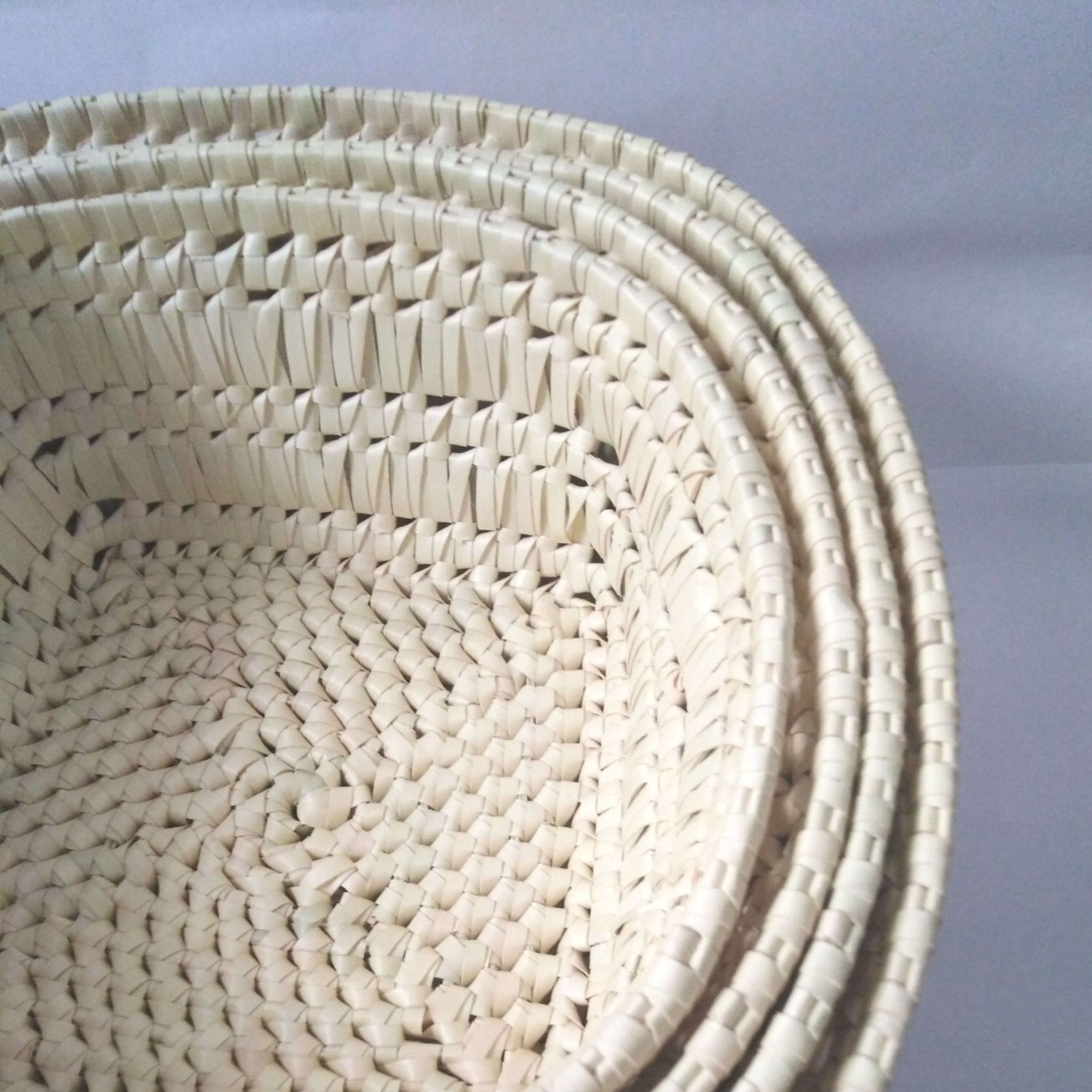 Woven Palmyra Leaf Basket (4 piece pack)