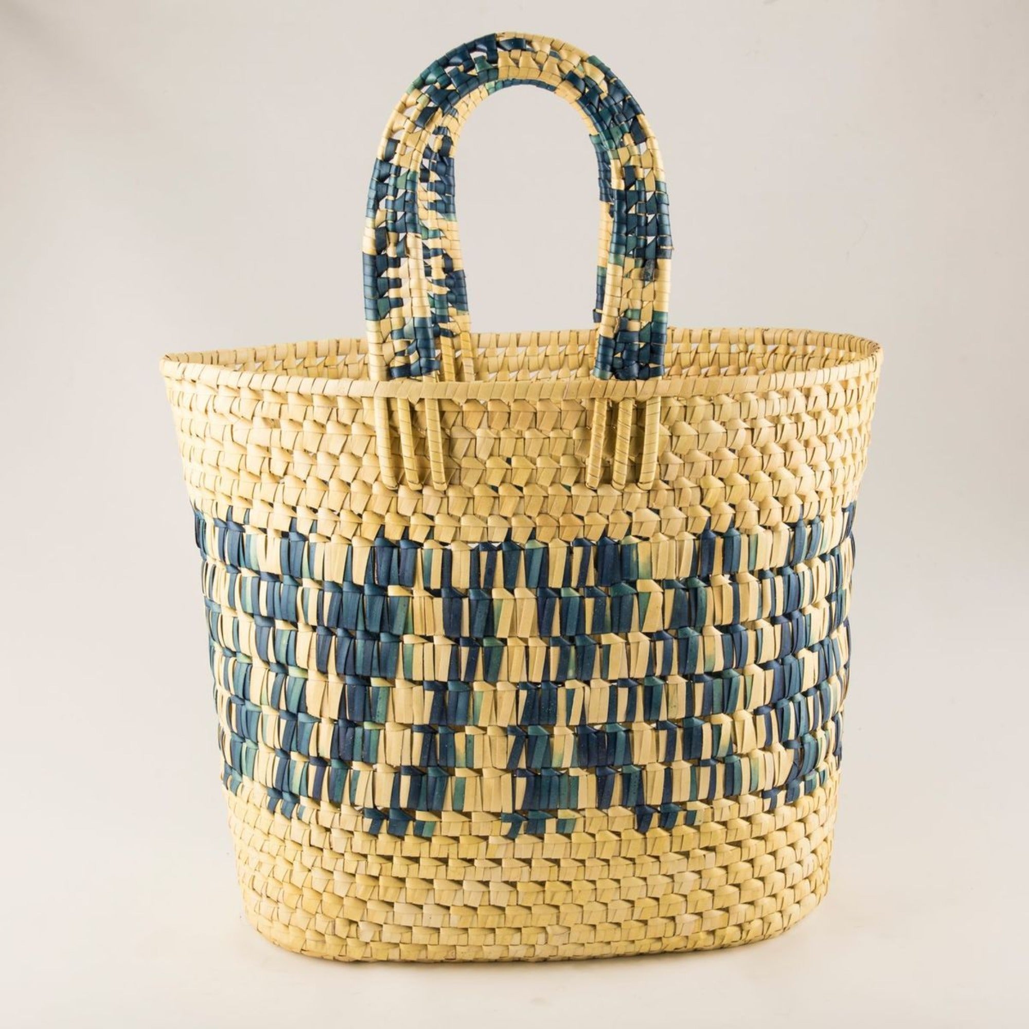 Woven Beach Bag (Design 1)