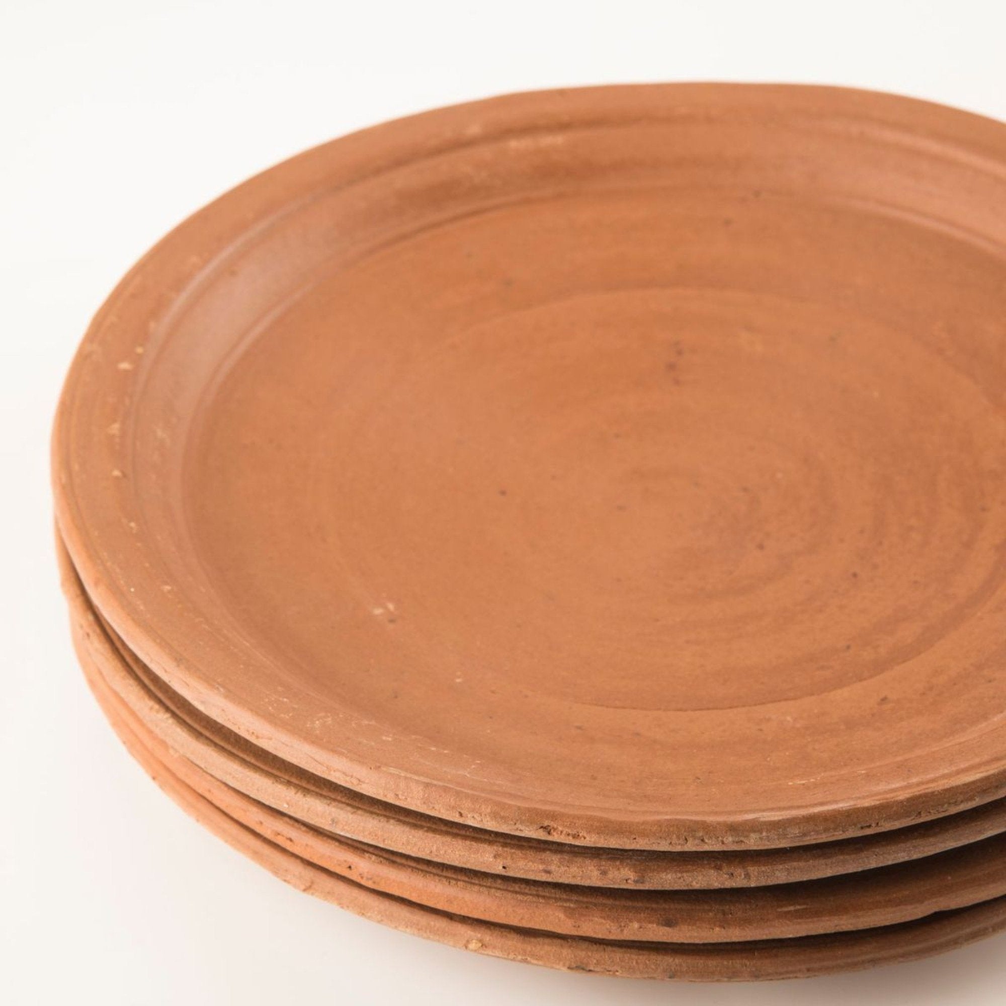 Terracotta Curve Edge Plate (4 piece pack)