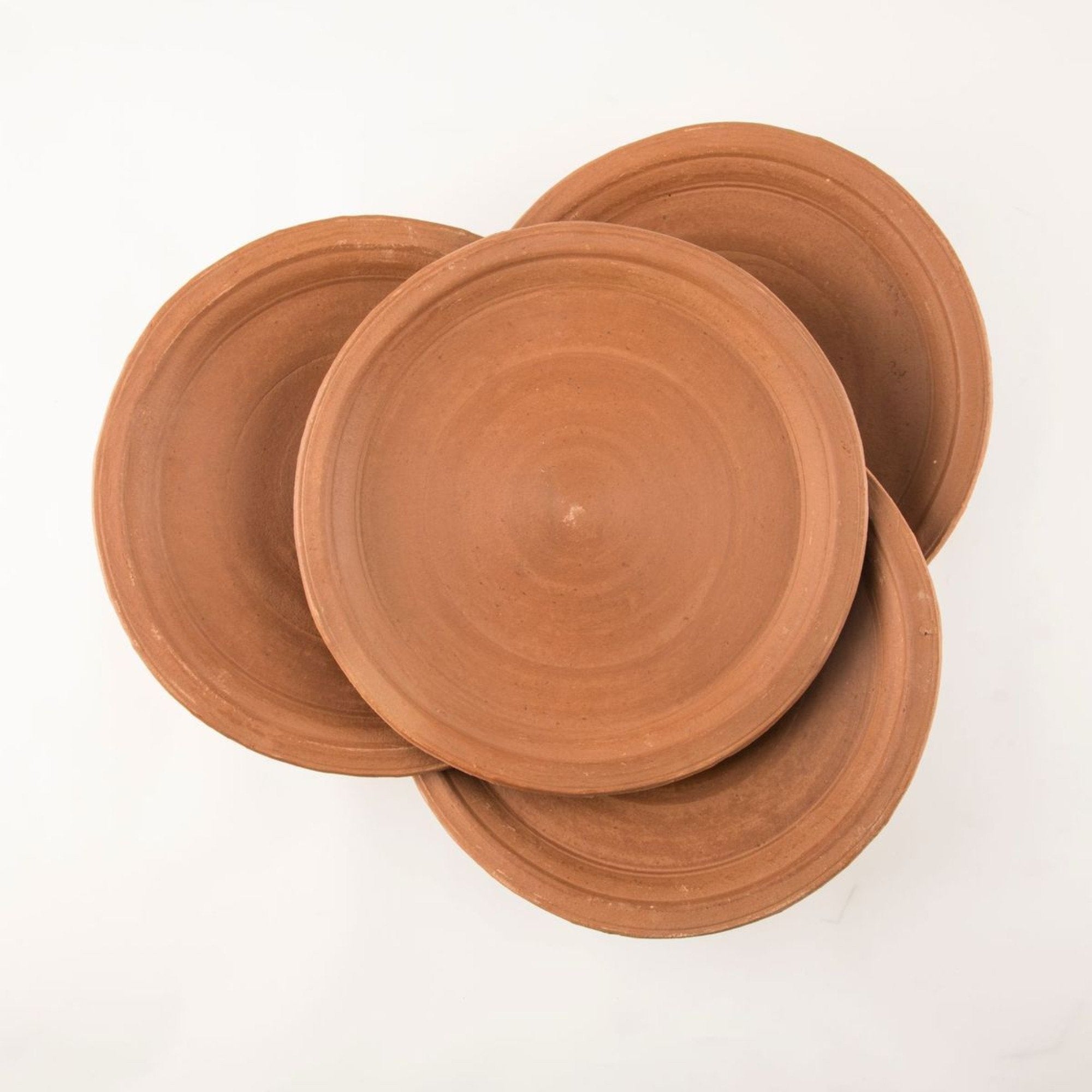 Terracotta Curve Edge Plate (4 piece pack)