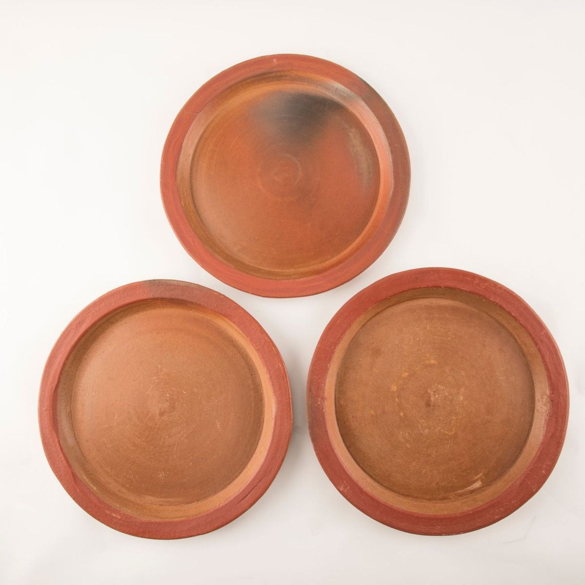 Terracotta Flat Edge Plate (4 piece pack)