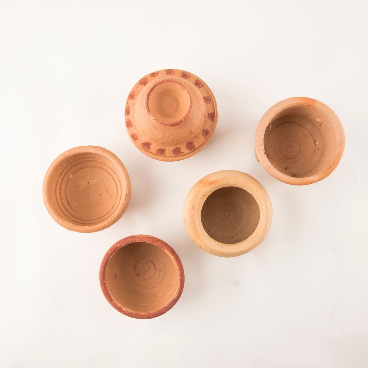 Traditional Clay Pot Set (6 piece pack)