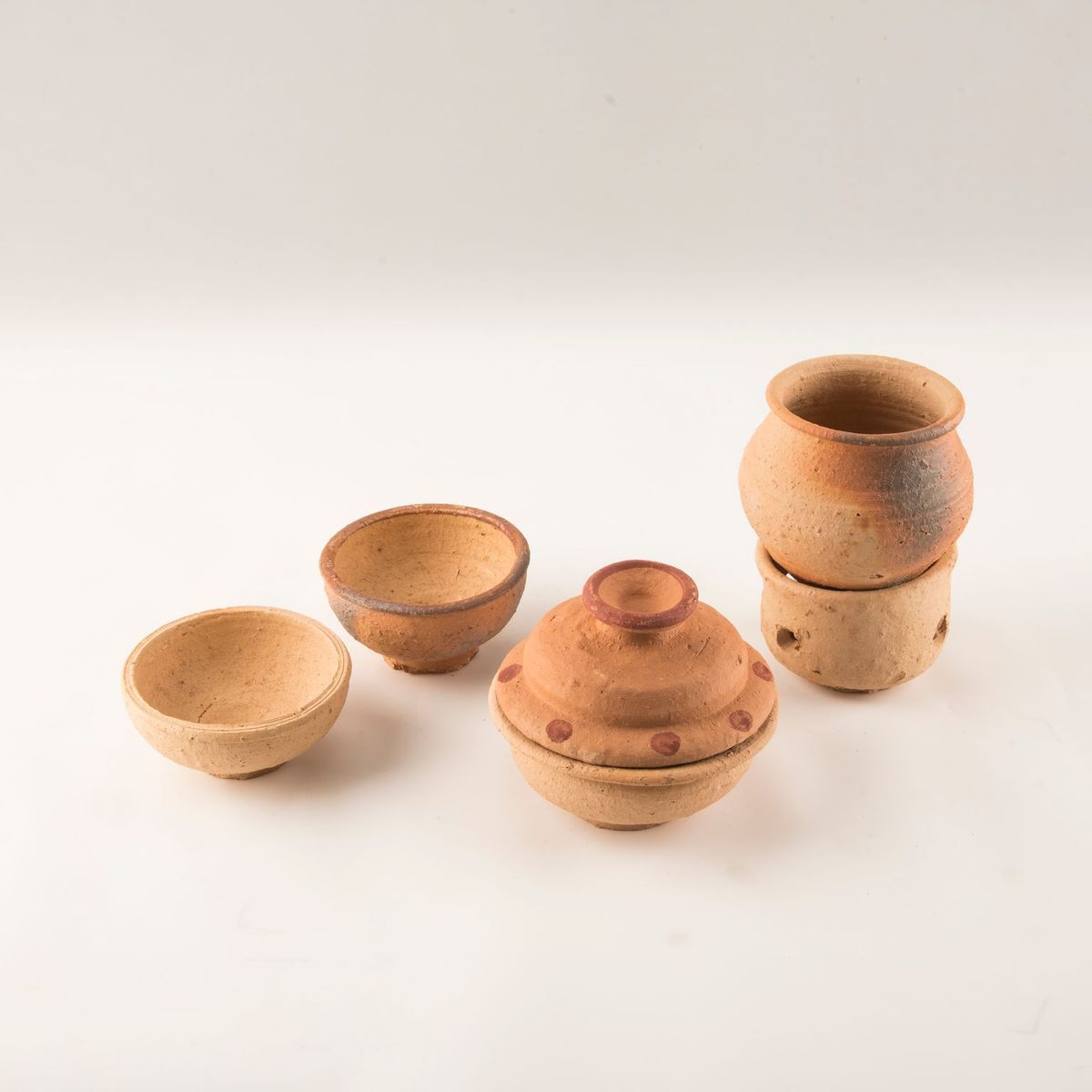 Traditional Clay Pot Set (6 piece pack)