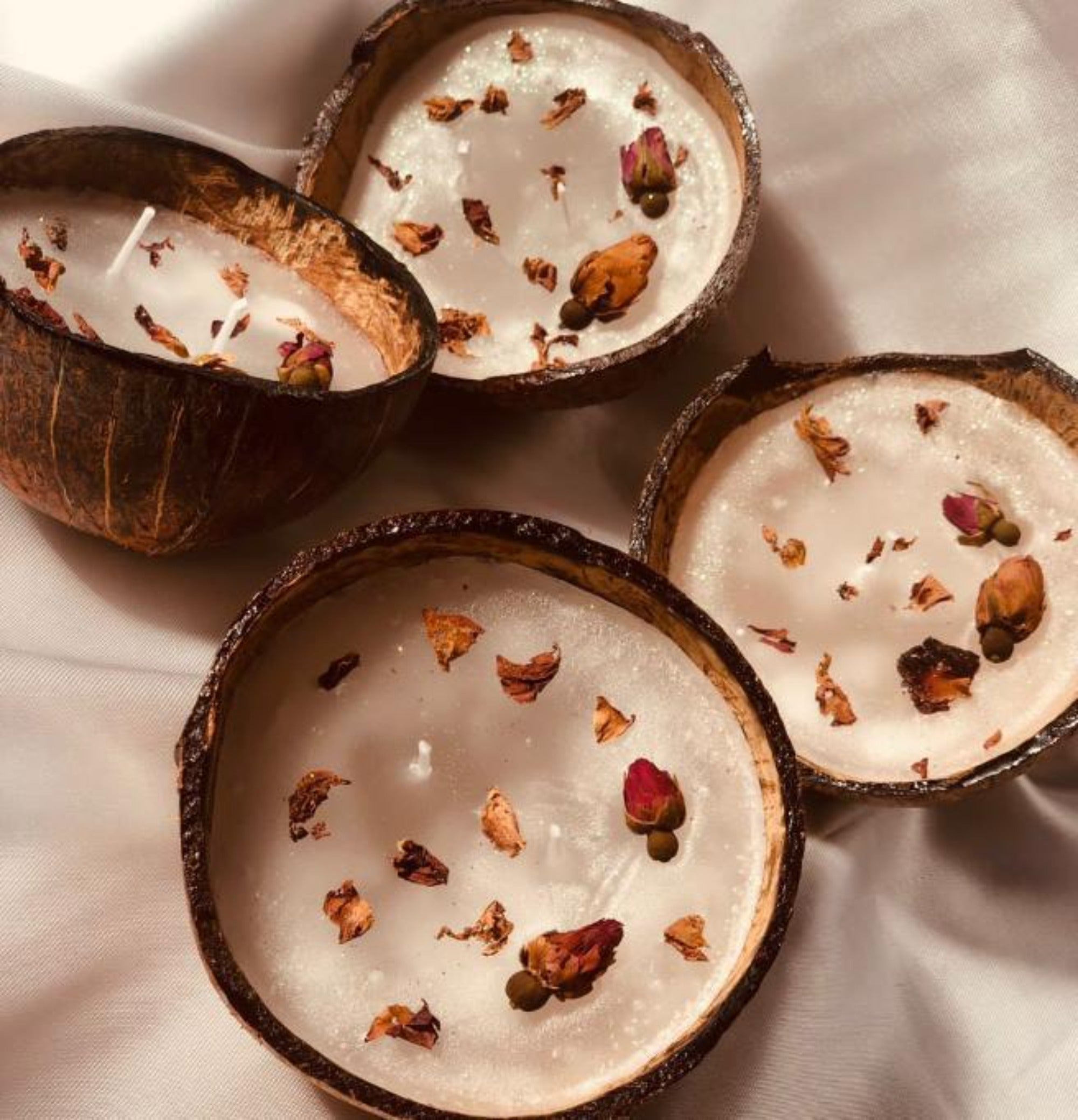 Coconut shell Candles (2 piece pack)