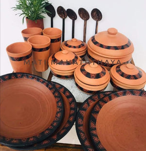 Terracotta Dinner Set (23 piece pack)