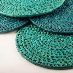 Woven Palmyra Leaf Place Mats (4 piece pack)