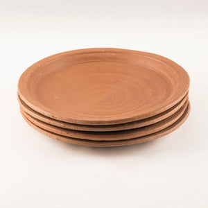 Terracotta Curve Edge Plate (4 piece pack)