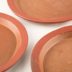 Terracotta Flat Edge Plate (4 piece pack)