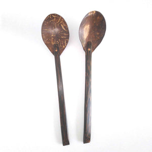 Coconut Shell Dessert spoons (2 piece pack)